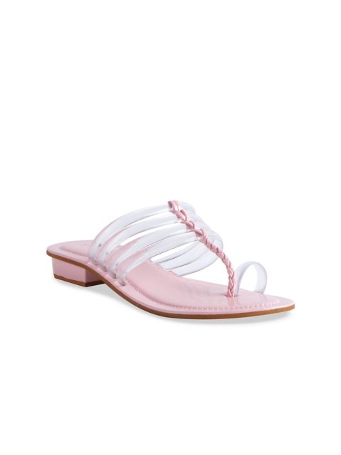 

ERIDANI Women Pink One Toe Flats