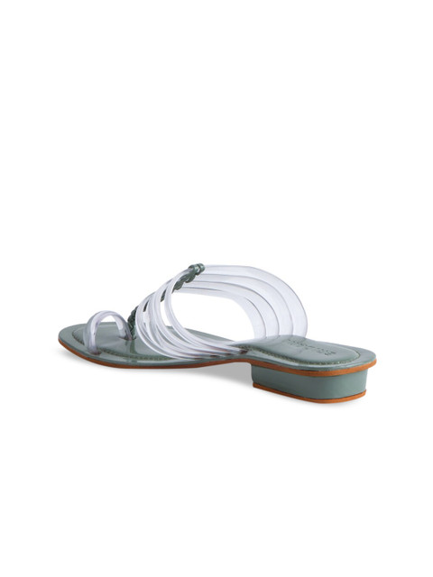 

ERIDANI Women Green One Toe Flats