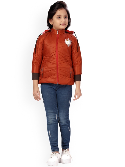 

Aarika Girls Coffee Brown Rapid-Dry Padded Jacket