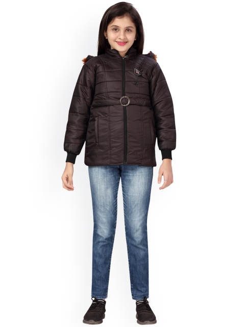 

Aarika Girls Brown Padded Jacket