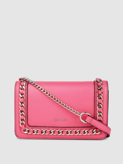 

Allen Solly Women Fuchsia Pink Solid Sling Bag