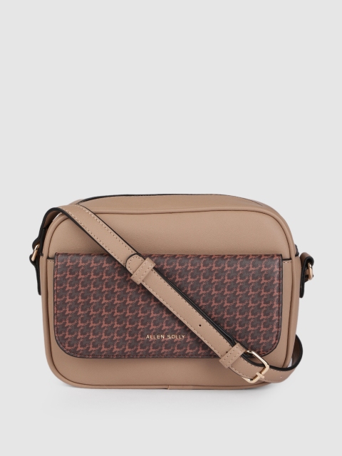 

Allen Solly Brown Printed Sling Bag