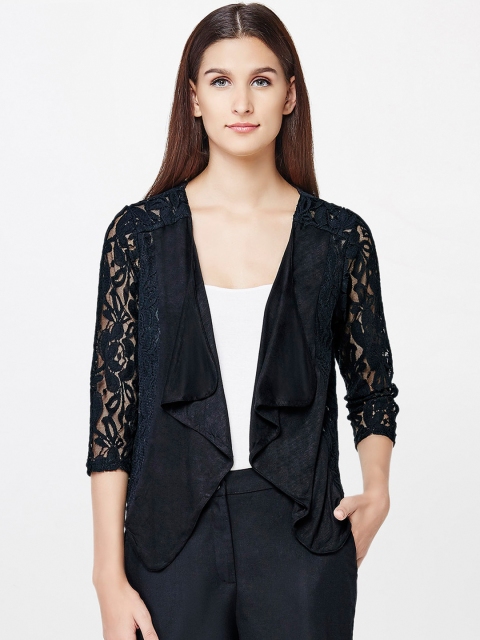 

AND by Anita Dongre Black Lace Shrug