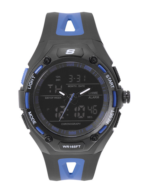 

Skechers Men Black Liberty Analogue and Digital Watch SR1070