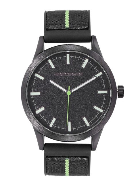 

Skechers Men Black Bridgedale Analogue Watch SR5128