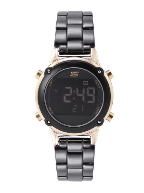 

Skechers Women Black Hollyglen Digital Watch SR6175