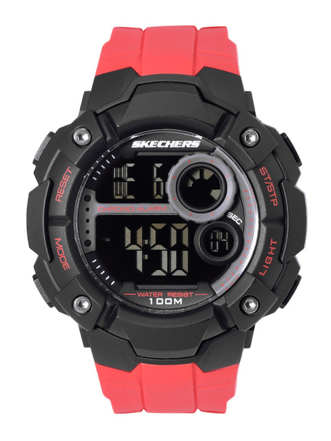 

Skechers Men Black Dial & Red Straps Westlawn Digital Watch SR1122
