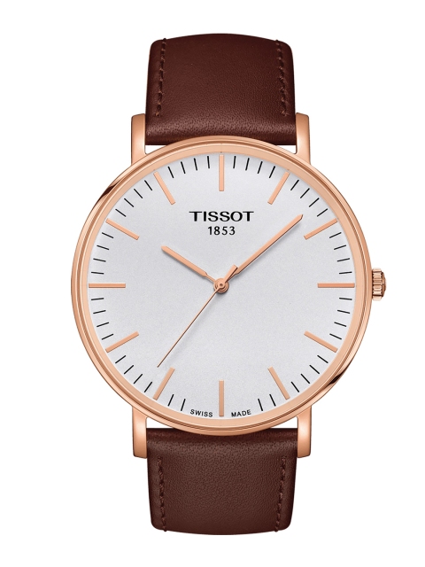 

TISSOT Men White Dial & Brown Leather Straps Analogue Watch - T1096103603100