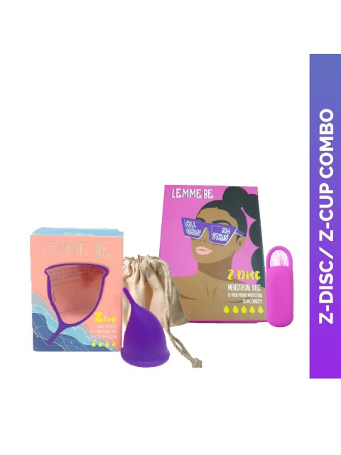 

Lemme Be Set of 2 Menstrual Cup & Disc, Pink