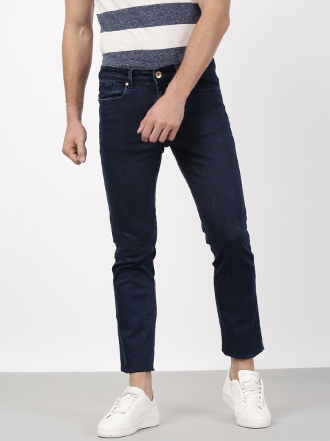 

ether Men Blue Slim Fit Low Distress Stretchable Jeans
