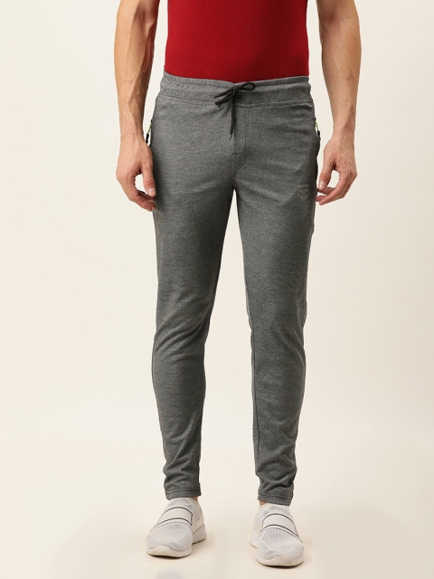 

Sports52 wear Men Black Self-Design Slim Fit Track Pants