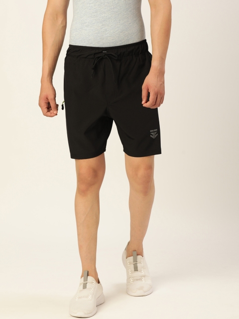 

Sports52 wear Men Black Solid Sports Shorts
