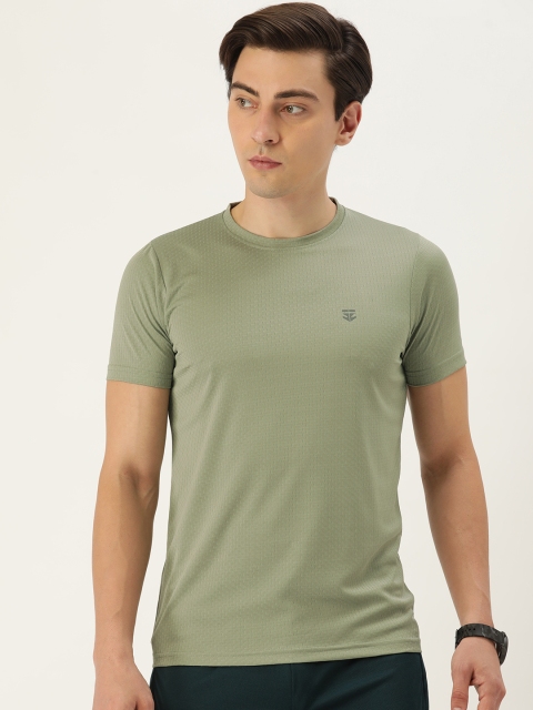 

Sports52 wear Men Green Self-Design T-shirt