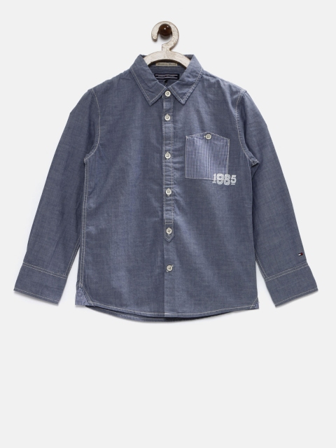 

Tommy Hilfiger Boys Blue Chambray Shirt
