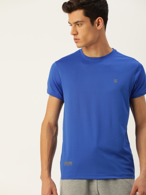 

Sports52 wear Men Blue Round-Neck Dry Fit Training or Gym T-shirt