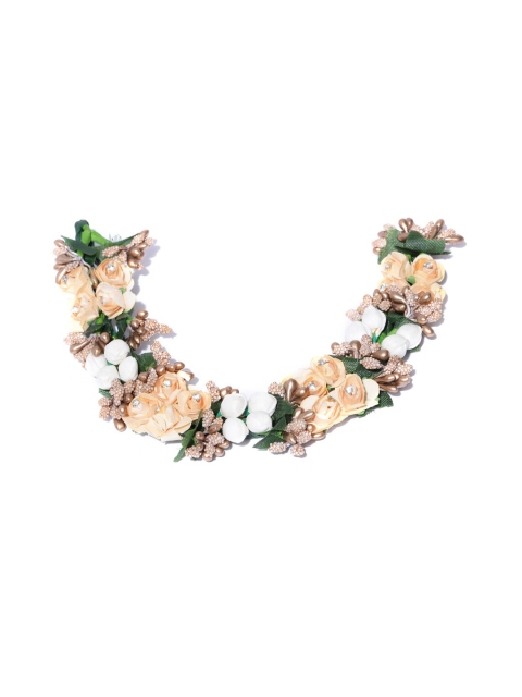 

Priyaasi Women Peach-Coloured & Green Hair Accessory