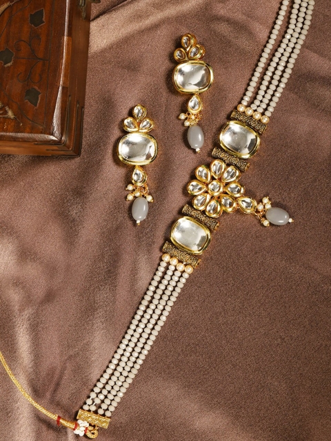 

Priyaasi Women Grey Jewellery Set