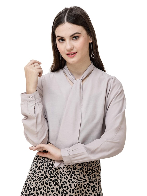 

DECHEN Women Pink Casual Shirt