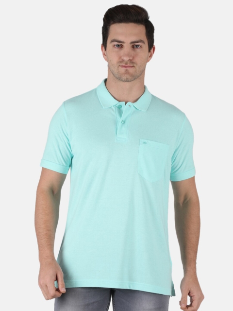 

Monte Carlo Men Blue Polo Collar T-shirt