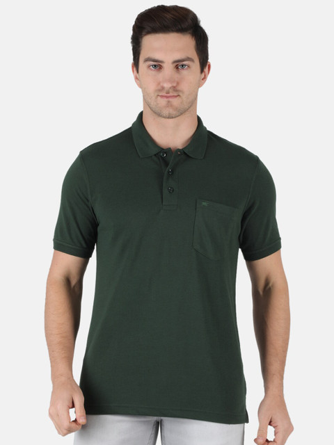 

Monte Carlo Men Green Polo Collar Regular Fit T-shirt