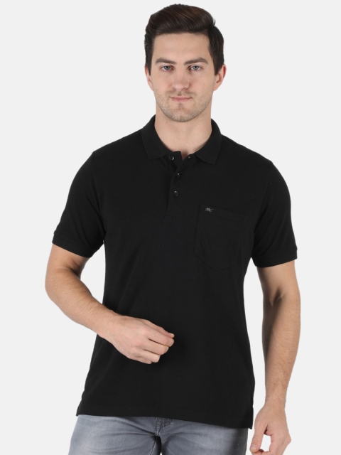 

Monte Carlo Men Black Polo Collar Regular Fit T-shirt