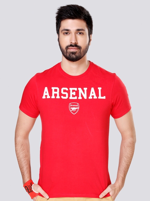 

Arsenal FC Men Red Typography Printed T-shirt