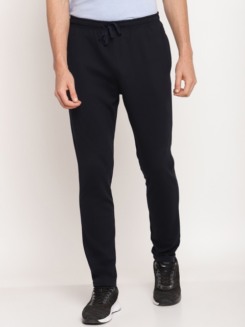 

Octave Men Navy Blue Solid Cotton Track Pants