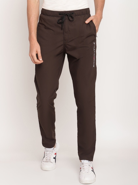 

Octave Men Olive Brown Solid Cotton Track Pants
