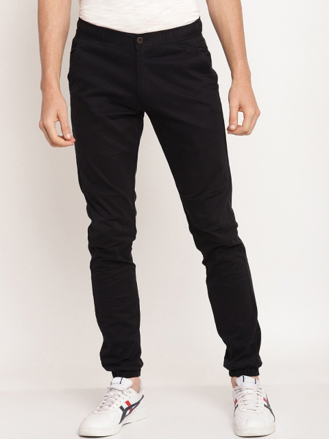 

Octave Men Black Solid Cotton Jogger