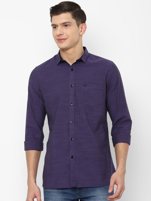 

Allen Solly Men Purple Slim Fit Cotton Casual Shirt