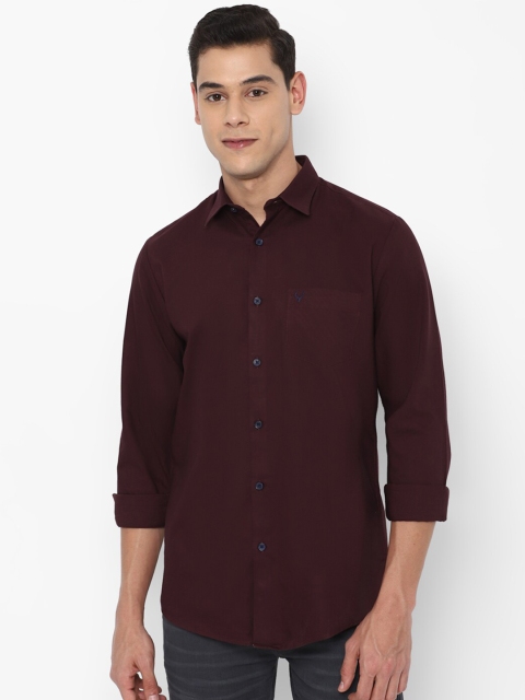 

Allen Solly Men Maroon Slim Fit Cotton Casual Shirt