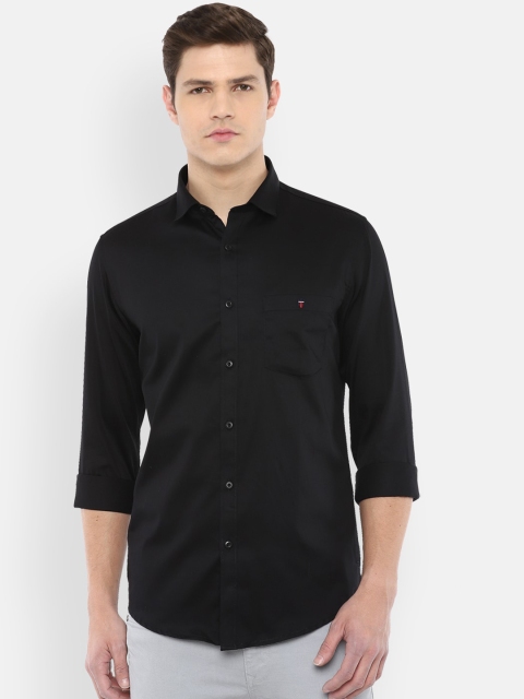 

Louis Philippe Jeans Men Black Slim Fit Cotton Casual Shirt