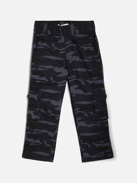 

Octave Boys Navy Blue Camouflage Printed Track Pants