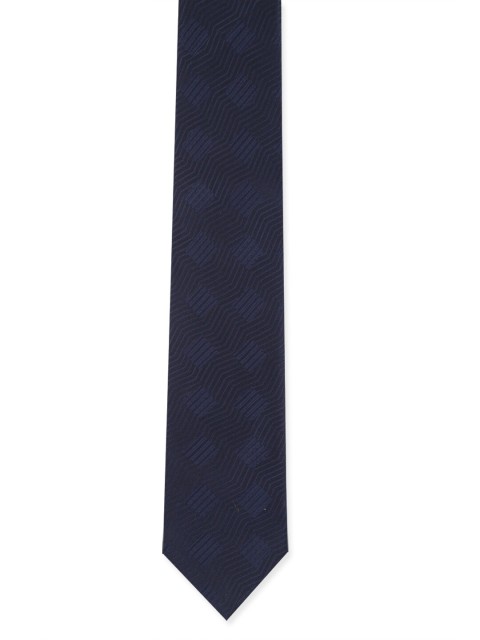 

Peter England Men Navy Blue Printed Broad Tie