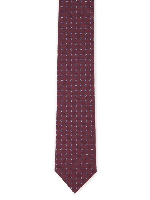 

Van Heusen Men Maroon & Blue Printed Broad Tie