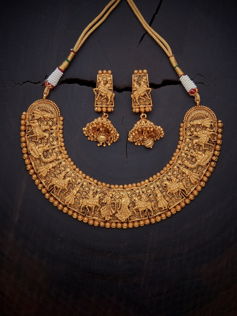 

Kushal's Fashion Jewellery Gold-Plated Jewellery Set