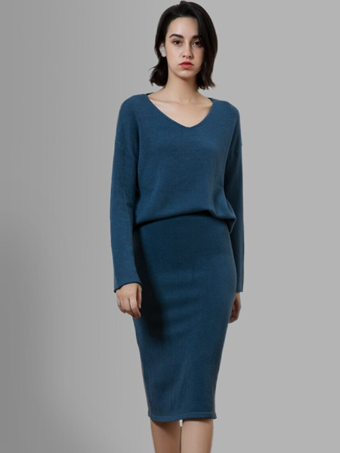 

JC Collection Women Blue Top with Skirt