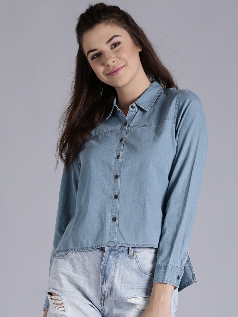 

Kook N Keech Women Blue Casual Shirt
