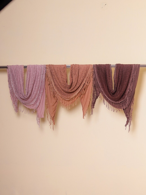 

DIVA WALK EXCLUSIVE Women Set Of 3 Multicoloured Scarf, Multi