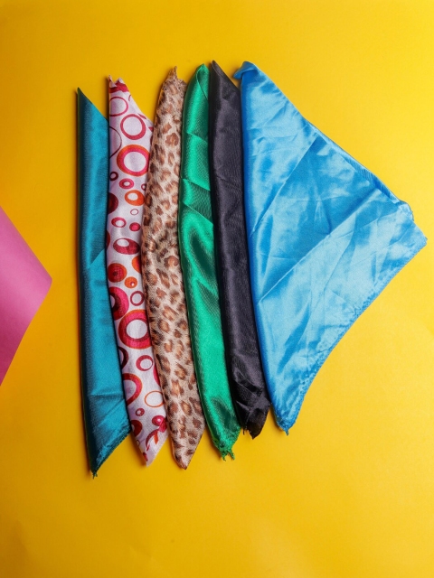 

DIVA WALK EXCLUSIVE Women Blue & Green Set Of 6 Printed Scarf