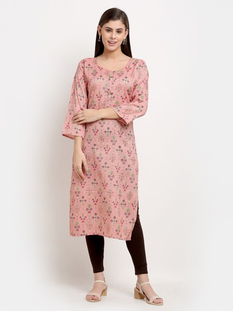 

GRACIT Women Orange Ethnic Motifs Printed Kurti