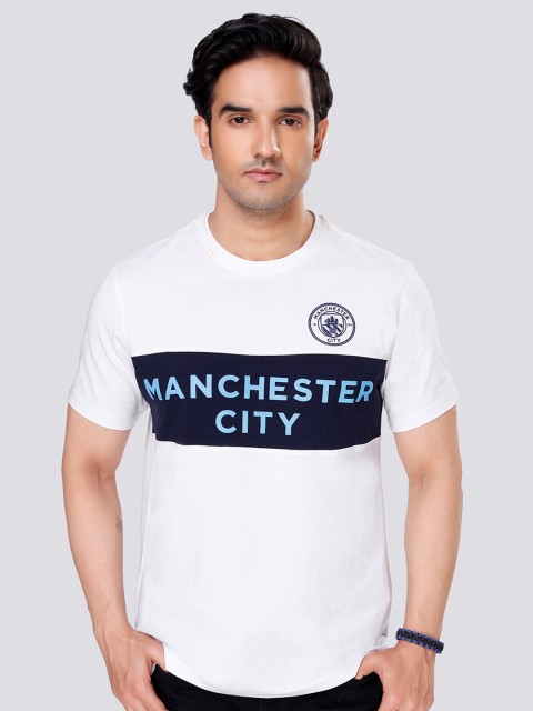 

Manchester City FC Men White Manchester City Panelled T-Shirt