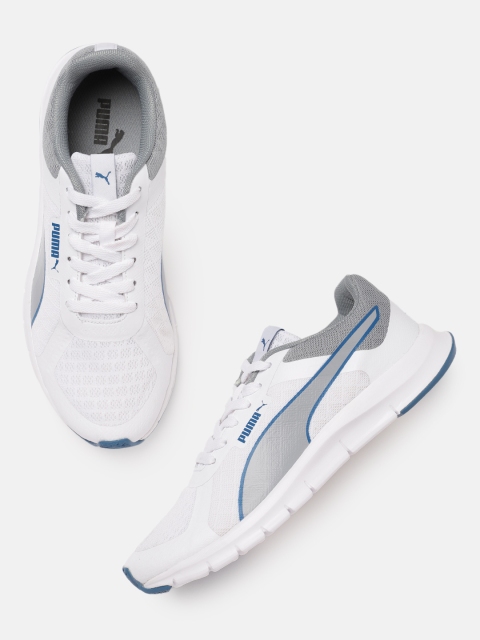 

Puma Men White & Grey Solid Trackracer 2.0 Regular Sneakers