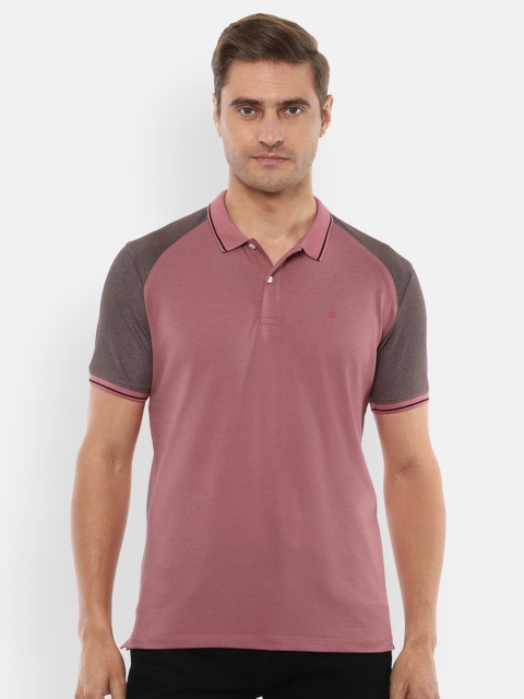 

Louis Philippe Men Purple Polo Collar T-shirt