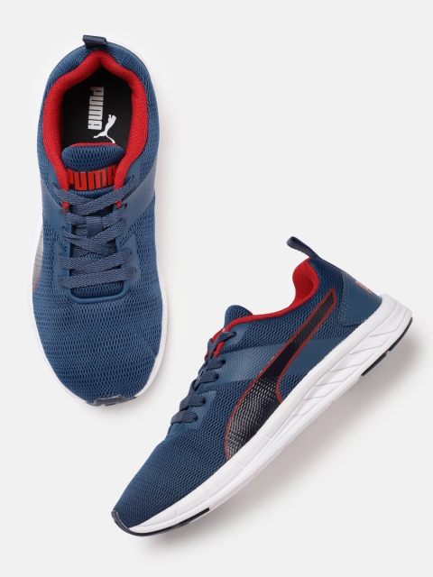 

Puma Men Blue Solid Meteor NU Regular Running Shoes