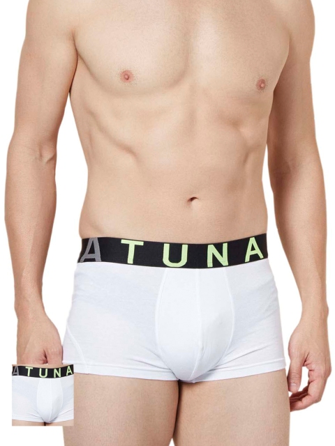 

Tuna London Men Pack of 2 Trunks TTM33WHT_XL, White