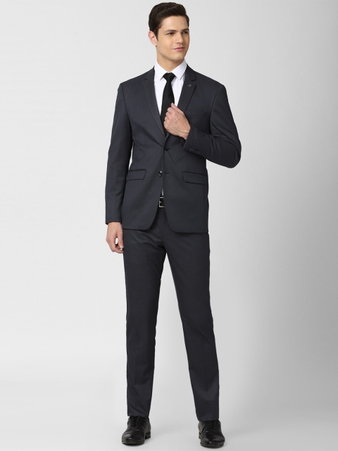 

Peter England Elite Men Charcoal Grey Solid Slim-Fit 2 Piece Formal Suit