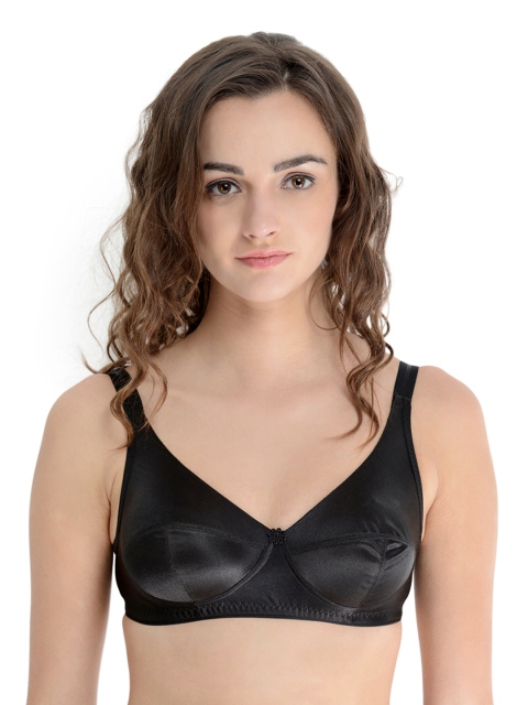 

Da Intimo Black Full-Coverage Bra DI-743