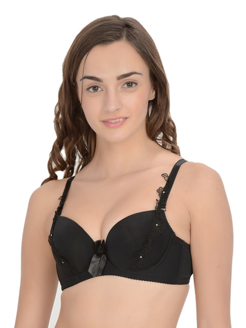 

Da Intimo Black Push-Up Bra DI-744
