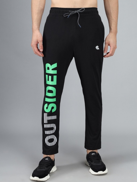 

Gallus Men Black Cotton Track Pants